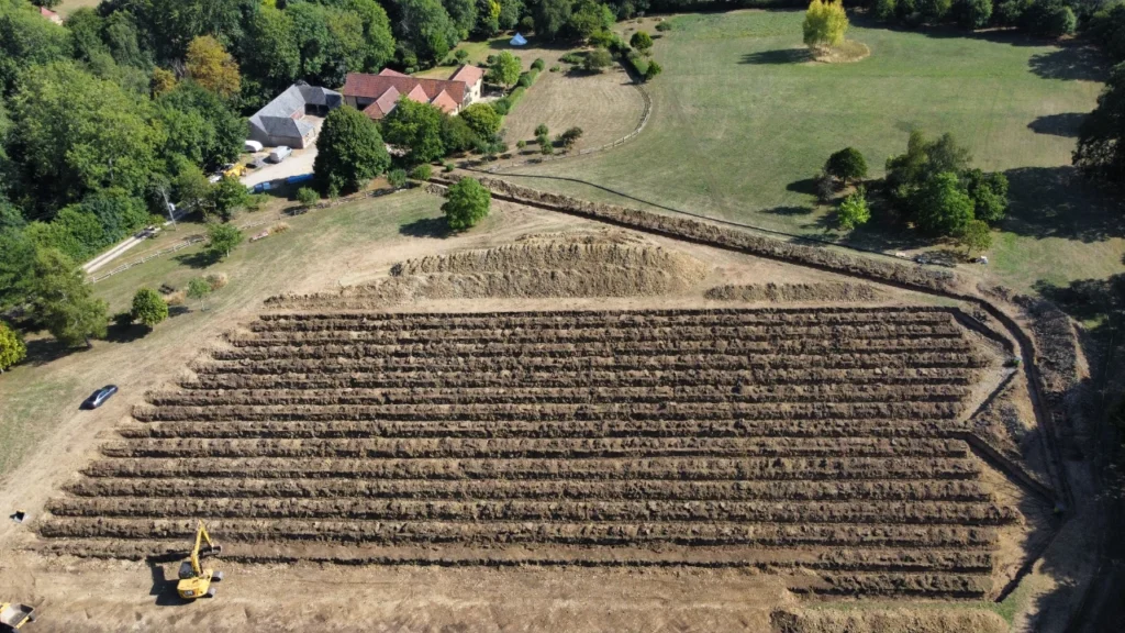 Ground Array installation in Devon by South West Heat Pumps